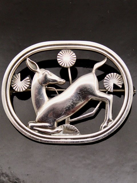 Art deco deer brooch GEORG JENSEN