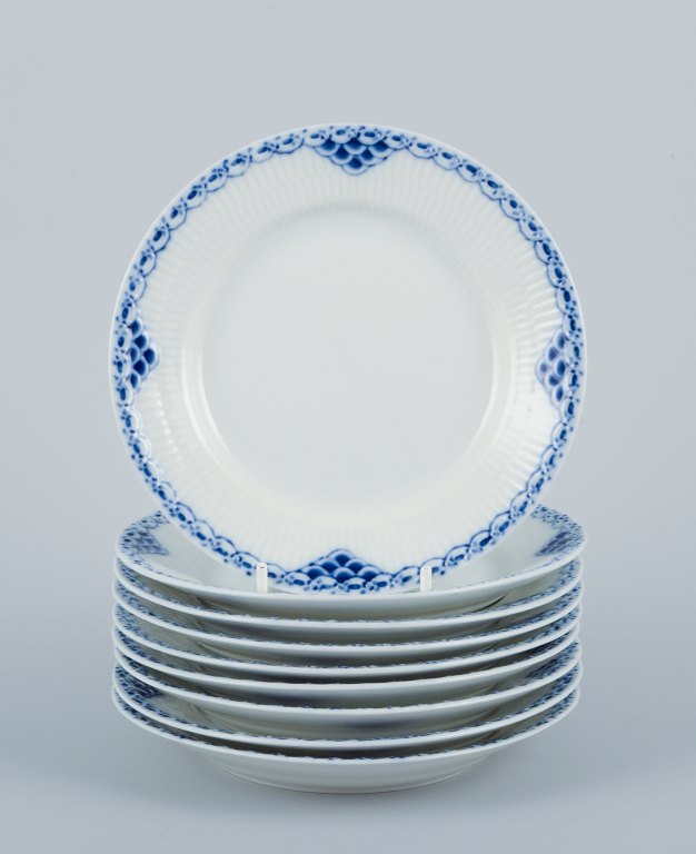 Royal Copenhagen, Princess, a set of nine plates.