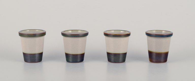 Bing & Grøndahl, "Tema". Four egg cups in stoneware.