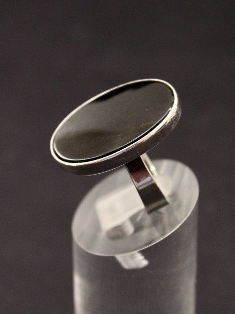 From sterling silver ring  with onyx