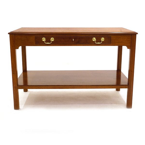 Kaare Klint Cuba mahogany sideboard with two drawers. Manufactured by Rud. 
Rasmussen, Copenhagen. H: 74cm. Top: 58x114cm