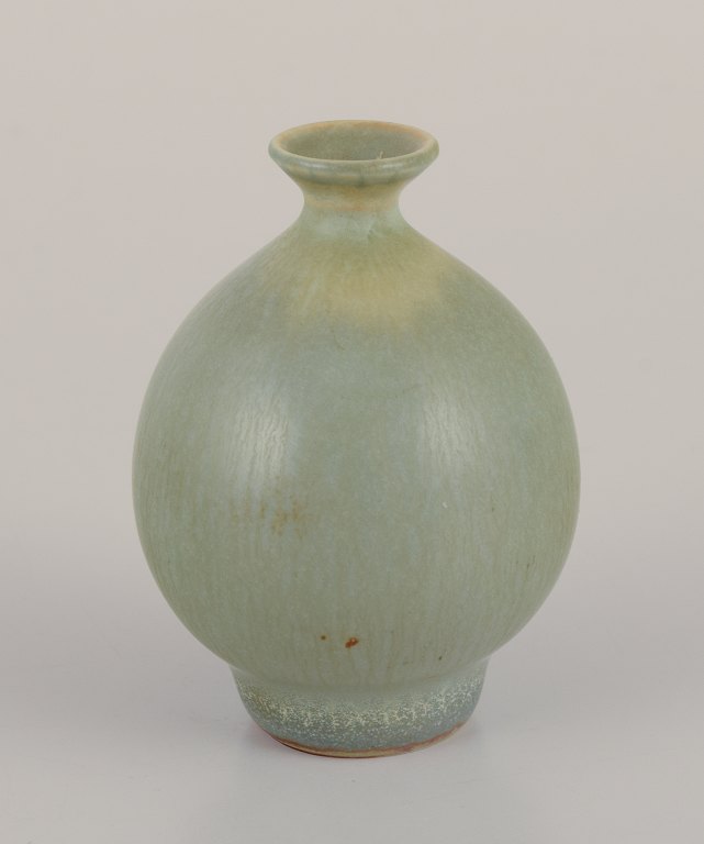 Berndt Friberg for Gustavsberg Studiohand. 
Miniaturevase in glazed ceramic.