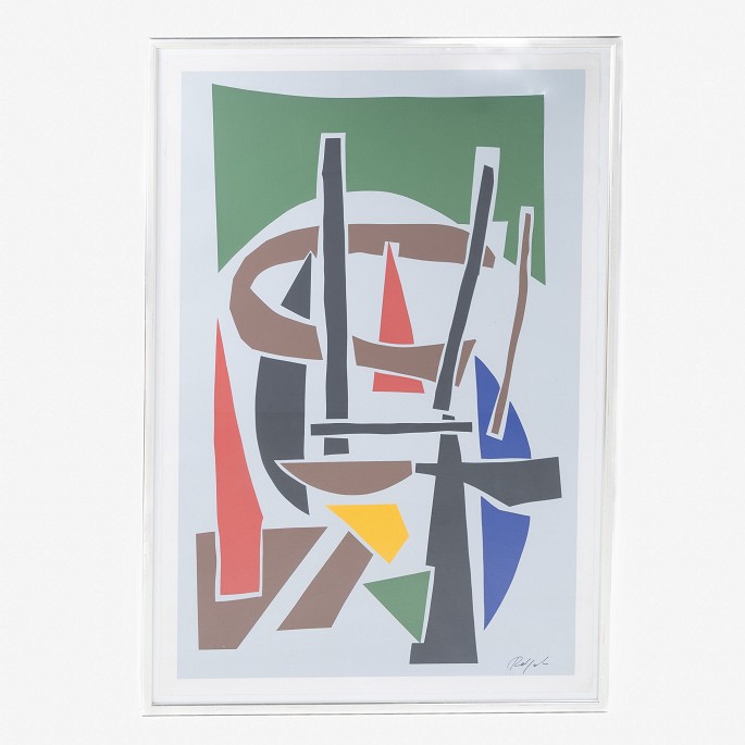 Robert Jacobsen
Signed silk print in silver frame.
1 pc. in stock
