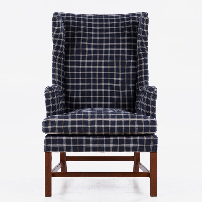 Kaare Klint / Rud Rasmussen Snedkerier
KK 6212 - Newly upholstered wing chair in 