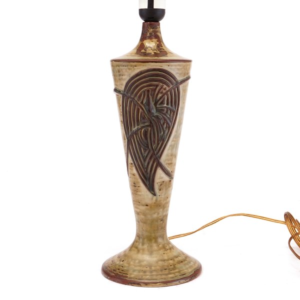 Axel Salto for Royal Copenhagen stoneware lamp signed Salto. H: 37cm