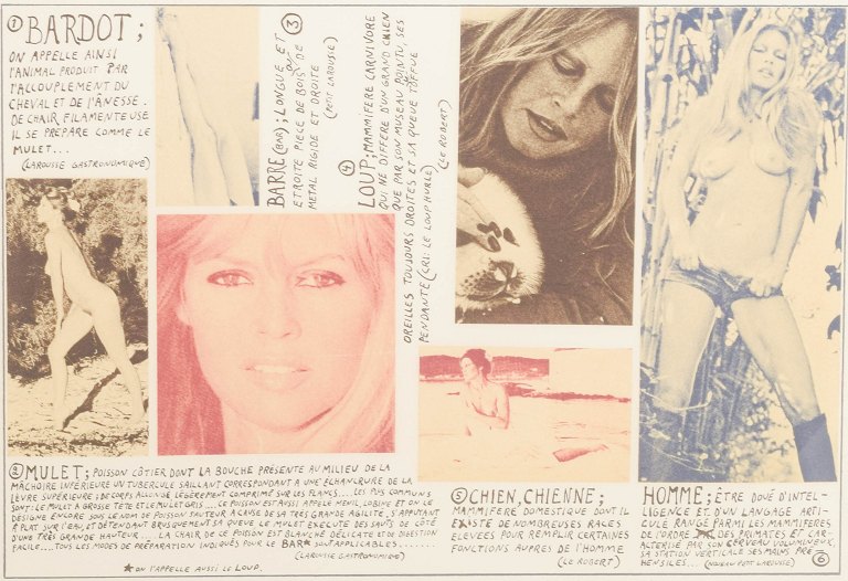 Erik Dietman
Litografi med motiv af Brigitte Bardot.