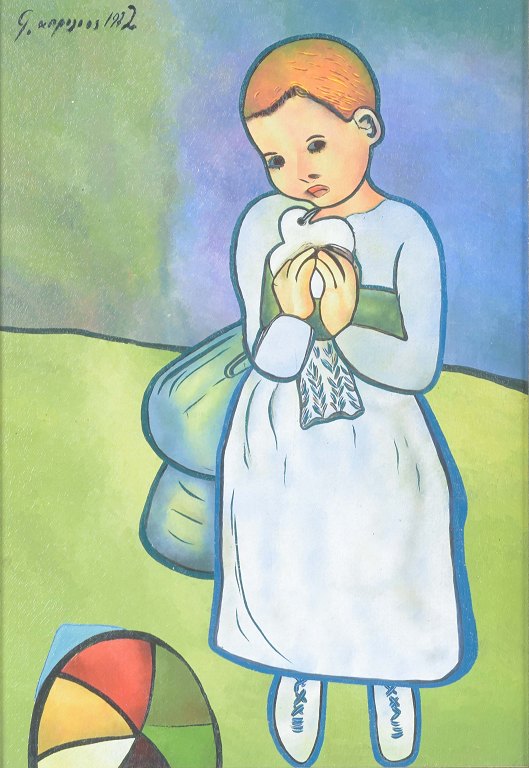 Svensk kunstner
Olie på lærred.