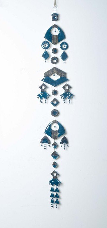 Kalevala Koru, Finland
Keramisk vægophæng/drømmefanger, 1960’erne.