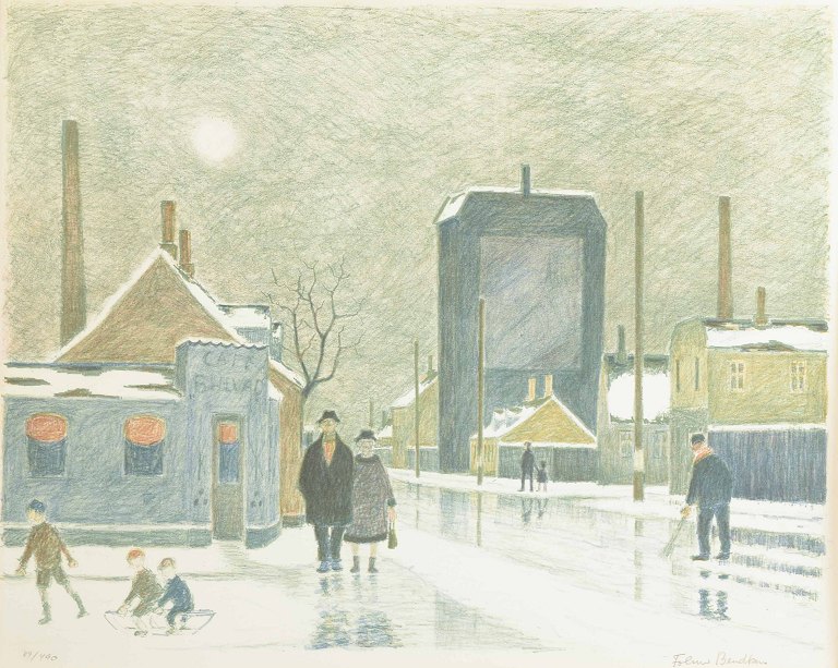 Folmer Bendtsen (1907–1993)
Farvelitografi.