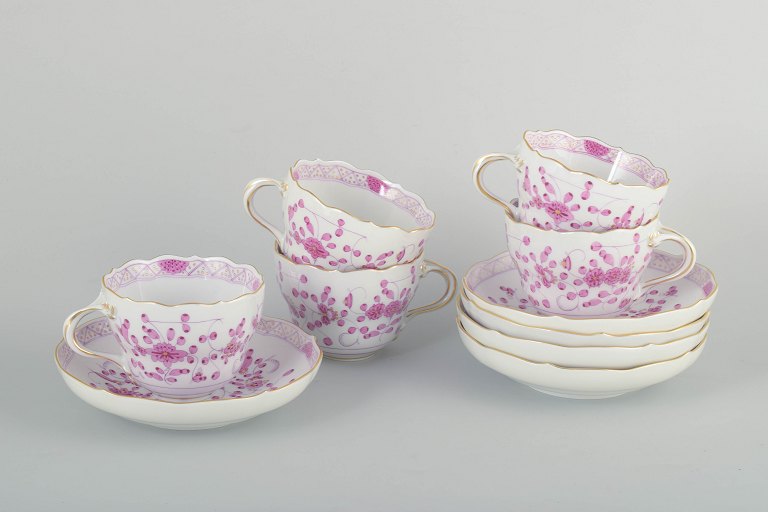Meissen, “Pink Indian”
Tesæt til 5 personer, tidligt 1900-tallet.