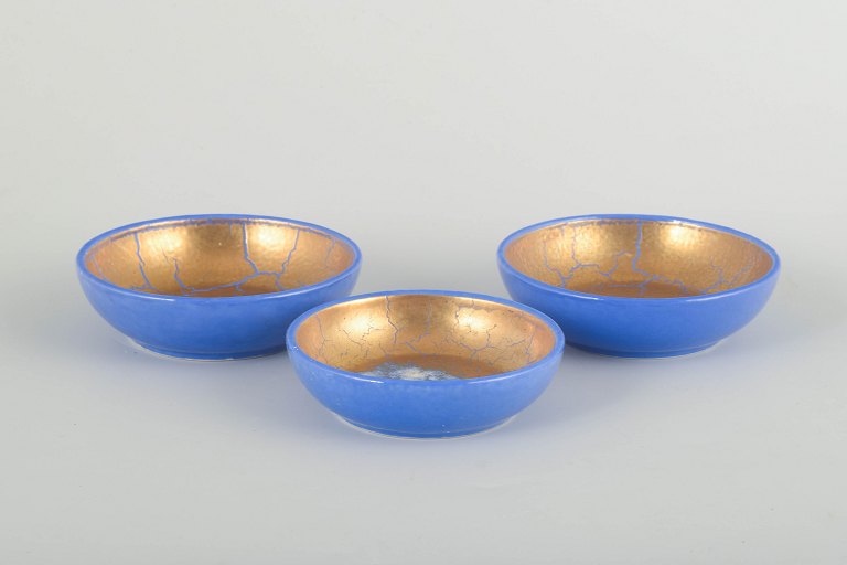 Wilhelm Kåge for Gustavsberg
3 små skåle, ca. 1930/40’erne.
