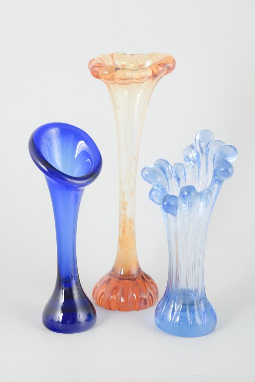 Svensk glas
Tre vaser, 1970’erne.