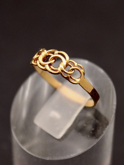 18 karat spinkel guld ring