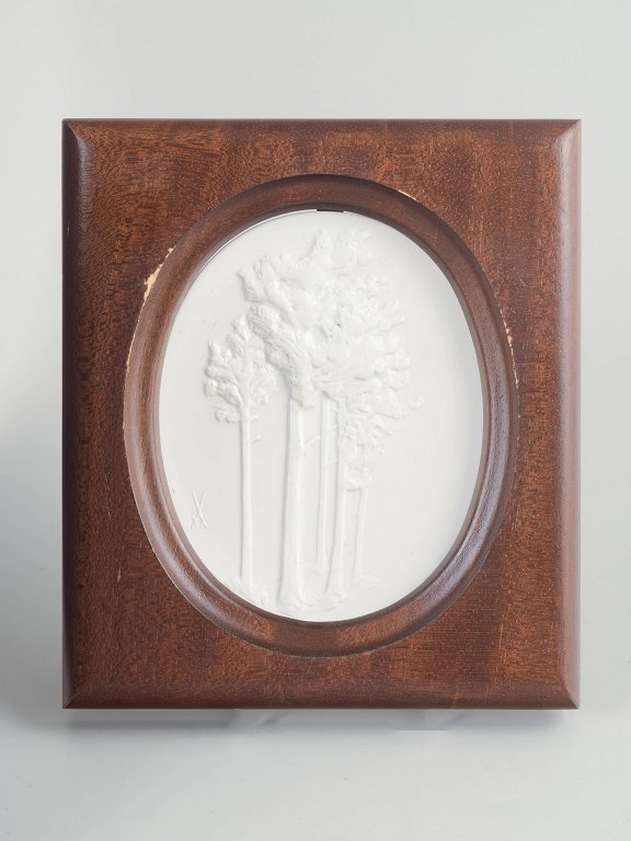 MeissenBiscuit plakette, ca. 1970’erne.