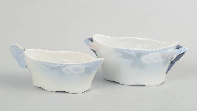 Royal Copenhagen, Skærsommernatsdrøm, flødekande og sukkerskål.