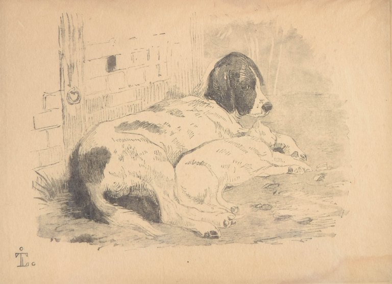 Johan Thomas Lundbye, radering, dansk billedkunstner.