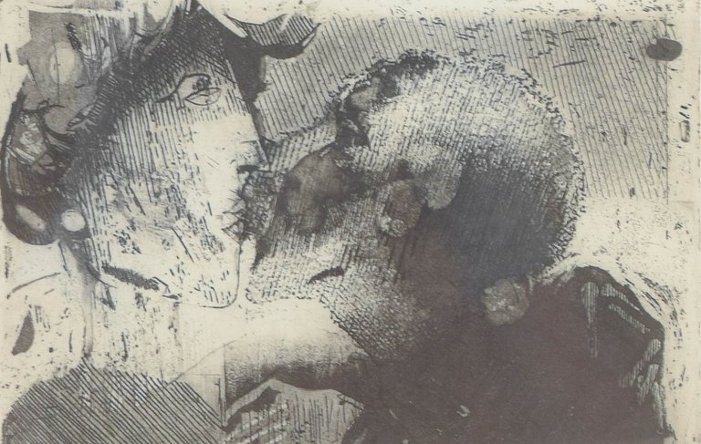 Scandinavian artist, lithograph.