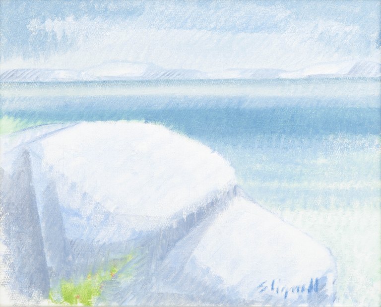 Sven Lignell, oliemaleri på lærred, svensk modernist.