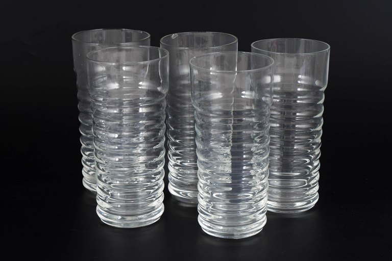 Nanny Still for Riihimäen Lasi, sæt af fem drikkeglas.