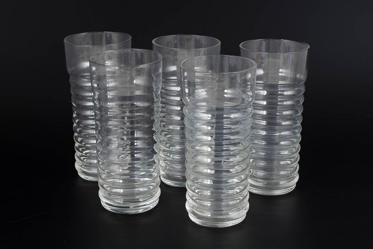 Nanny Still for Riihimäen Lasi, sæt af fem drikkeglas.