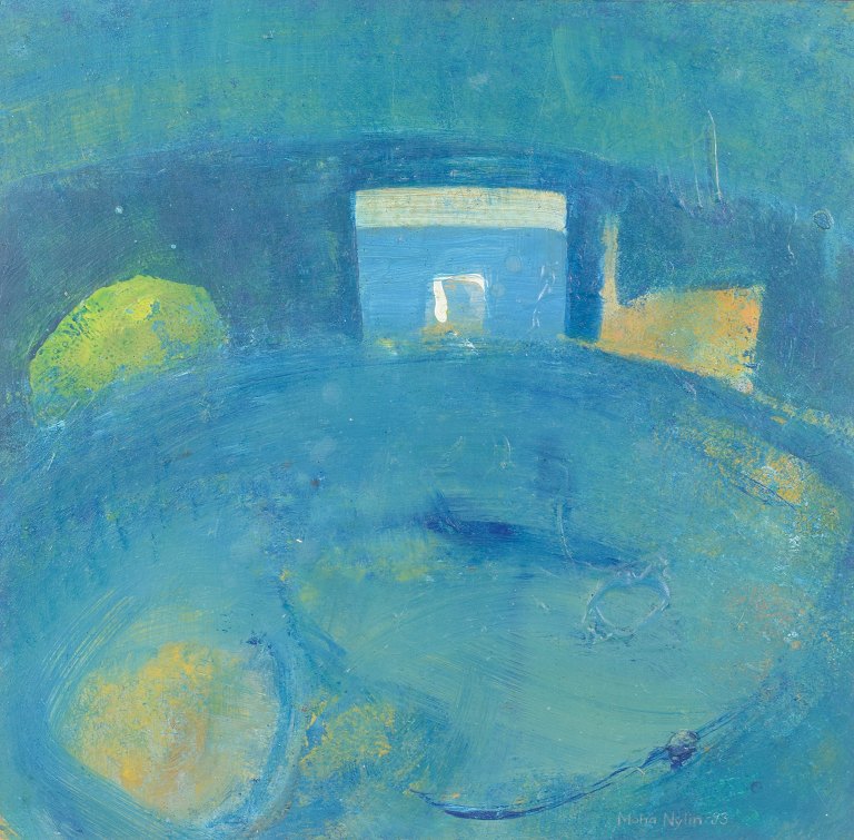 Mona Nylin, olie på plade, svensk billedkunstner.