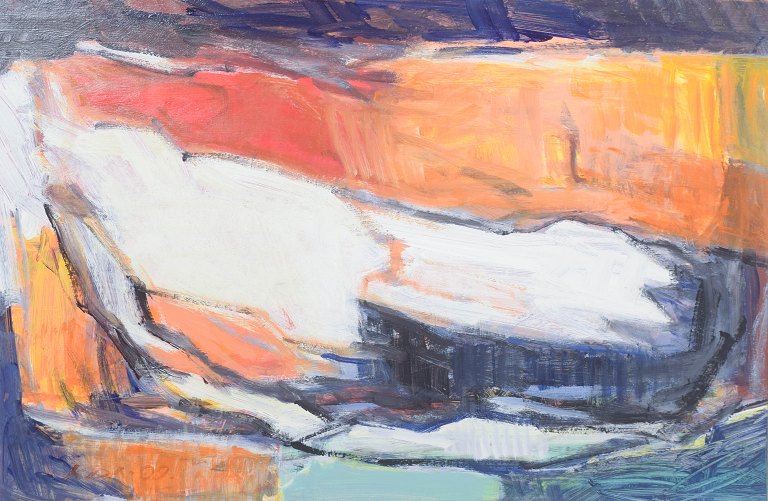 KDA, olie på plade, “Uden titel”, listet dansk kunstner.