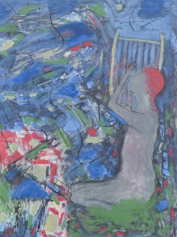 Viggo Loos, oliemaleri på plade, listet svensk billedkunstner.