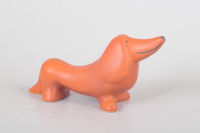 Lisa Larson for Gustavsberg, gravhund figur.