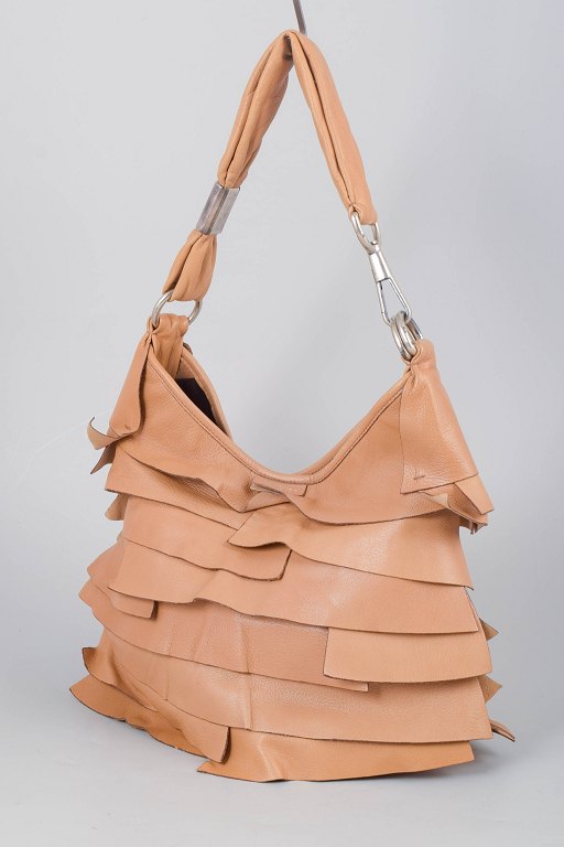 Yves Saint Laurent, St. Tropez skuldertaske i kamelfarvet læder.