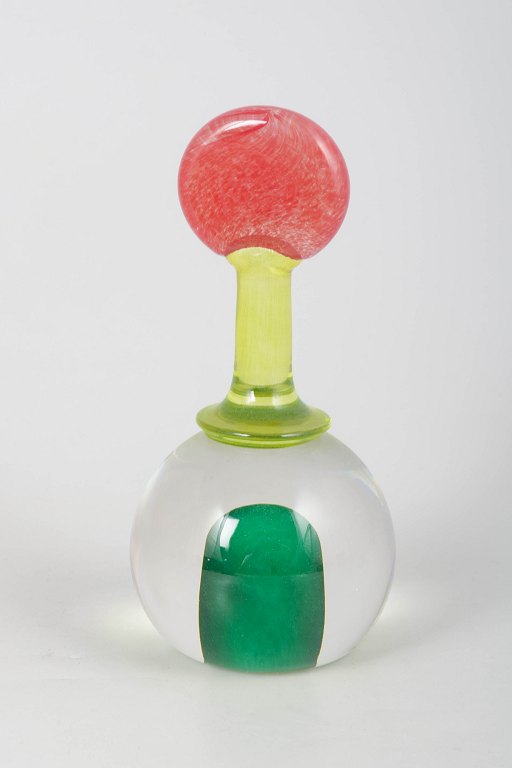 Scandinavian art glass object.