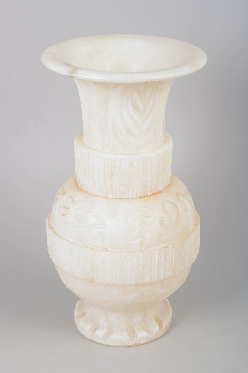 Large alabaster vase from Italy.