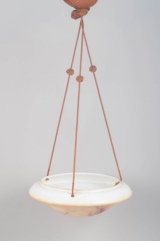 Art deco pendel i  opaline-glas.