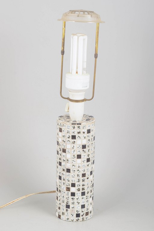 Italiensk mosaiklampe i keramik.