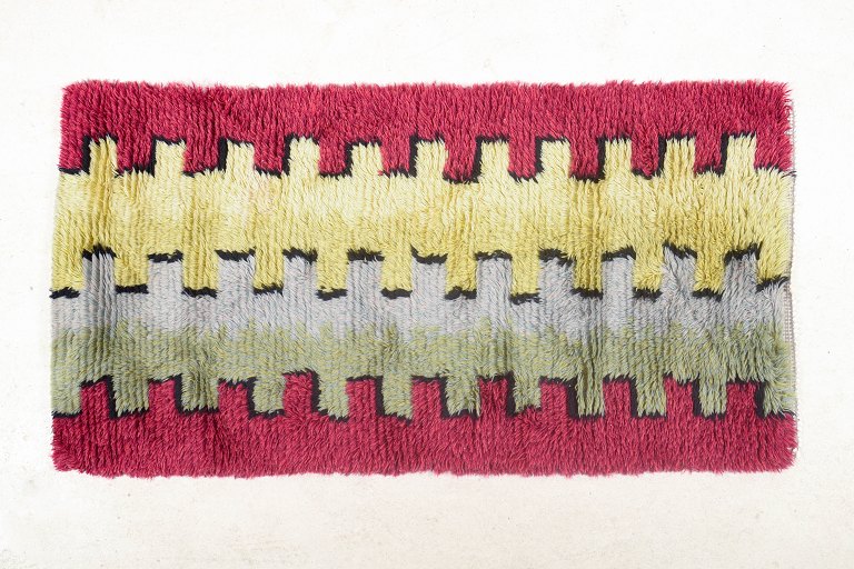 Svensk rya-tæppe, ca. 1970’erne.