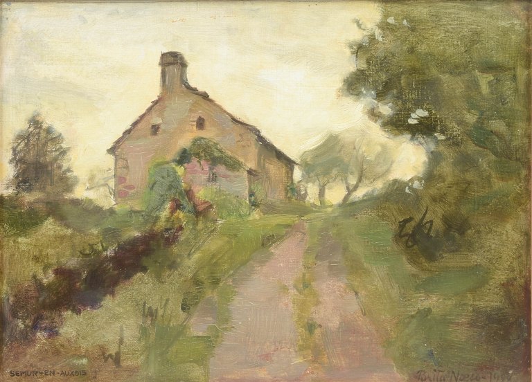 Brita Nordencreutz, oliemaleri på lærred, listet svensk kunstner.